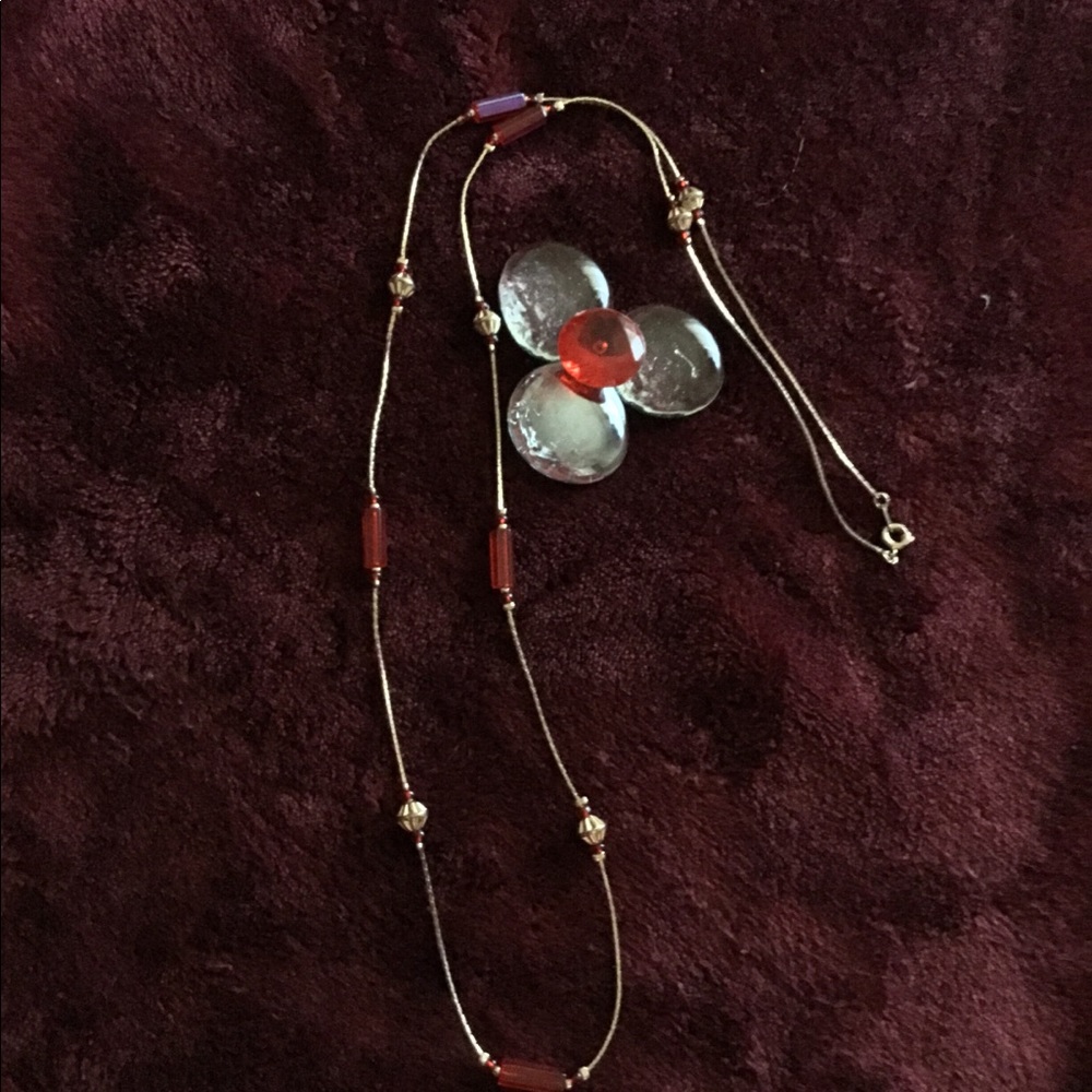 🎈Gold Red ✨Necklace